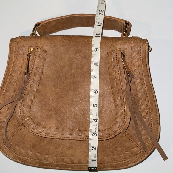 Urban Expressions Lrg Khloe Satchel Crossbody Braided Vegan Leather Western Boho - Picture 11 of 14